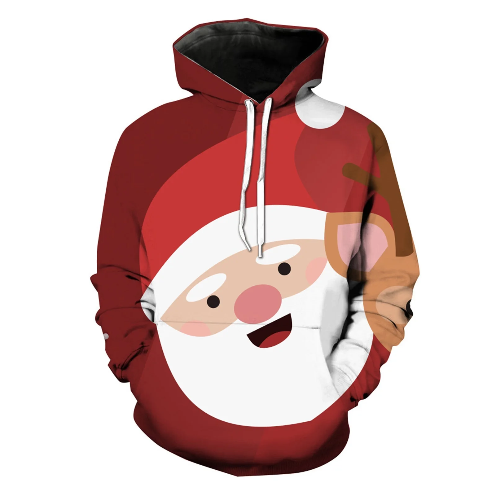 

2021NEW Men clothes 2021 Fashion Christmas hoodies Santa Claus Casual Tracksuits Large Ugly Novelty Snowman 3D print hooded