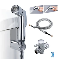 copper alloy bathtub shower nozzle wall mounted two outlet toilet seat hand held bathtub faucet bidet pet shower flushing spraye