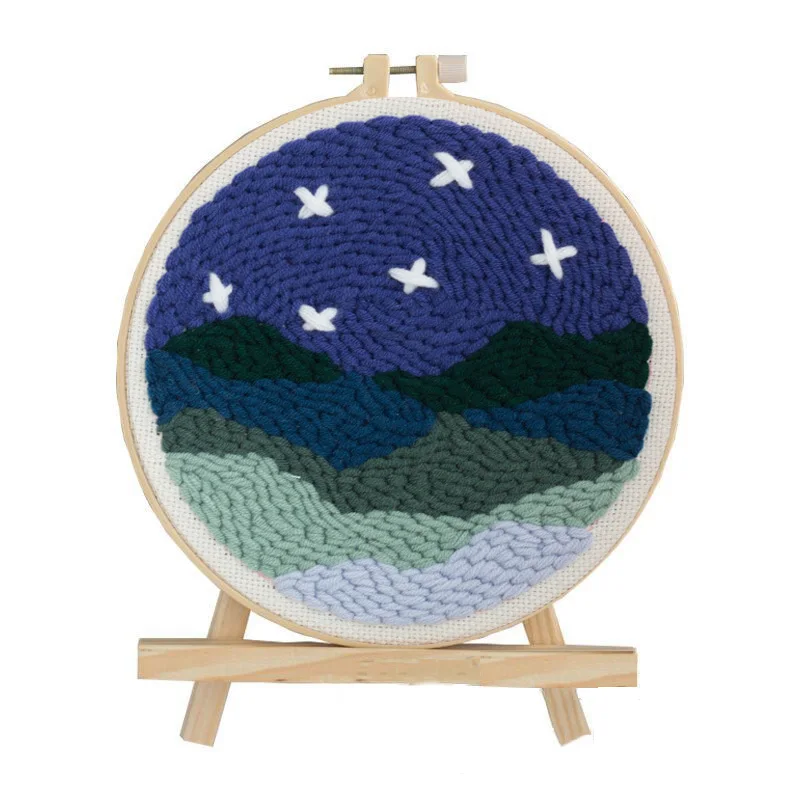 Набор для вышивки радужной вязки &quotсделай сам&quot с обручем игла крестиком