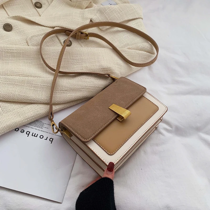 

Повседневная сумка-мессенджер на одно плечо, корейская мода, универсальная новая популярная Высококачественная сумка, маленькая квадратна...