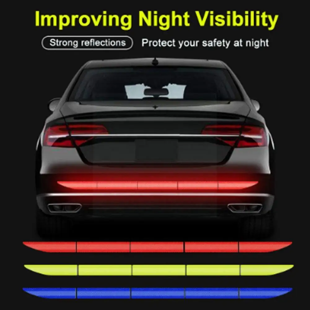 

5Pcs/set Car Reflectance Reflector Stickers Auto Accessories Reflective Reflector Car Reflex Strips Tape Reflect Warning Ta L6D9