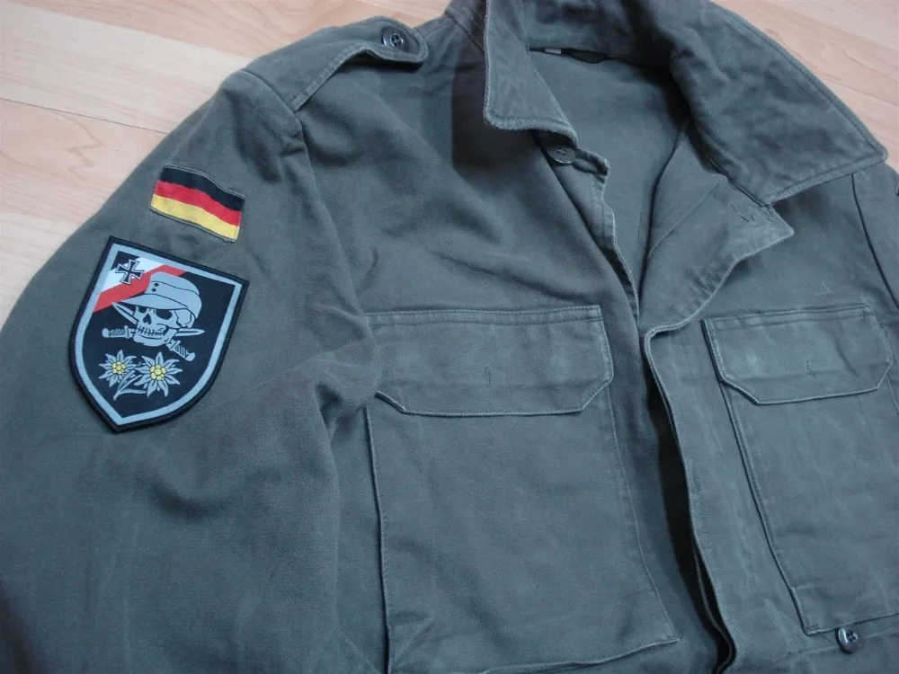 WW2 Немецкий Череп Железный крест Edelweiss патч Totenkopf Военная Вышивка значок