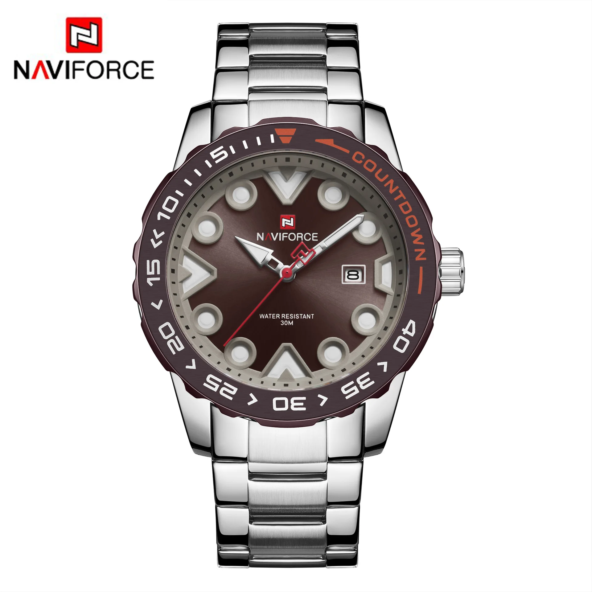 

9178 Men's Watch Waterproof Quartz Steel Band Watch Business Men's Watch Calendar Watch