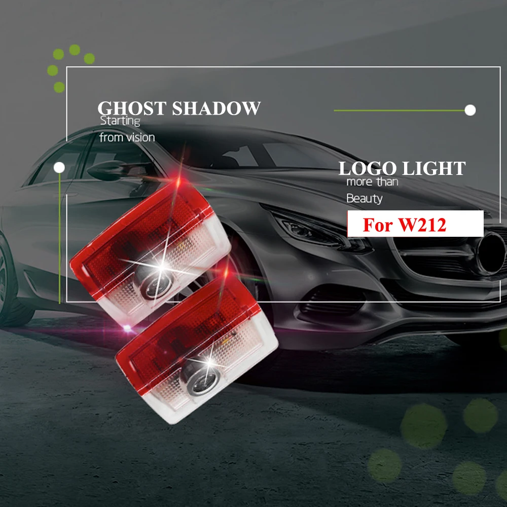 Добро пожаловать светильник двери автомобиля светильник для AMG Mercedes W212 W213 W176 W205 C204 W246 W166 ML GL GLC GLE GLS GLA лампа-проектор логотипа