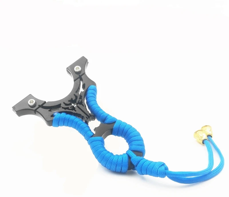 Сплав плоские кожаные Росомаха Рогатка зажим Бесплатная с перекрестной