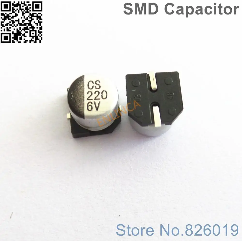 

12 шт./лот 6,3 В 220 мкФ SMD алюминиевые электролитические конденсаторы, размер 6,3*5,4 мкФ 220 В