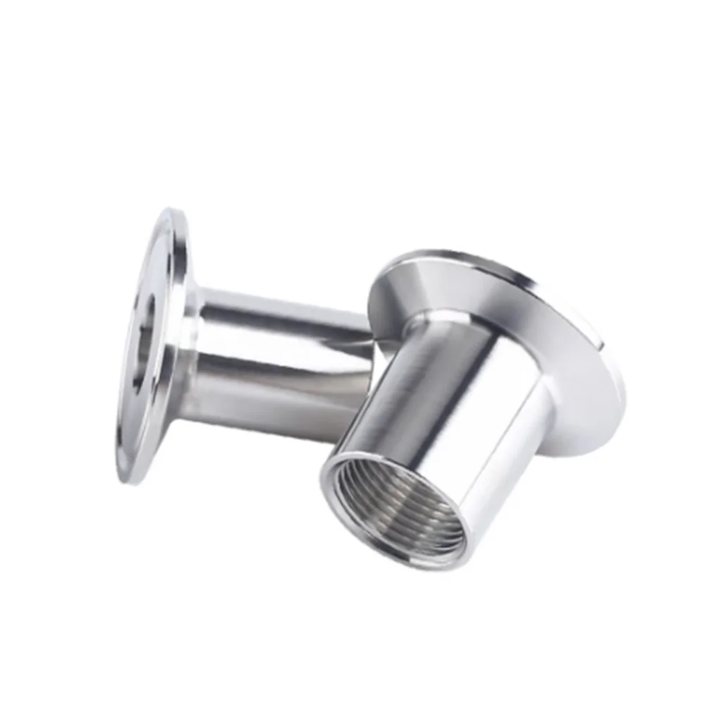 

1PC 1/4" 3/8" 1/2" 3/4" 1" 1-1/4" 1-1/2" 2" 2-1/2" BSPT Female O/D 50.5mm 64mm 304 Stainless Sanitary Ferrule Clamp Pipe Fitting