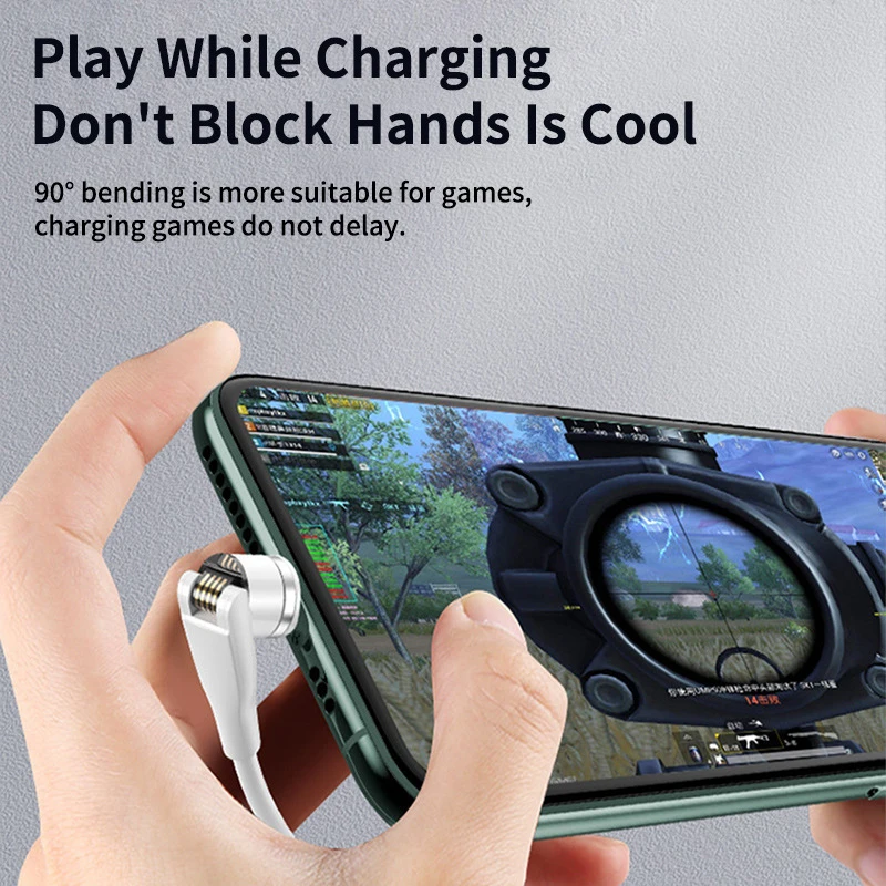 540 градусов вращающийся магнитный кабель Micro USB Type C для быстрой зарядки Huawei Honor 30 V30