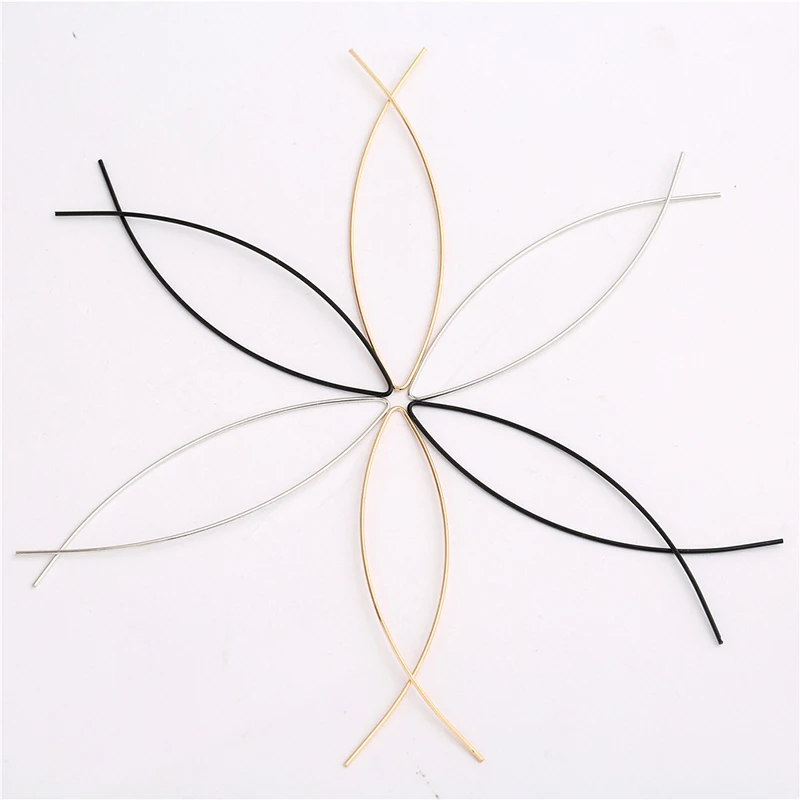 2020 Новое поступление женские геометрические серьги в форме рыбы простые медные