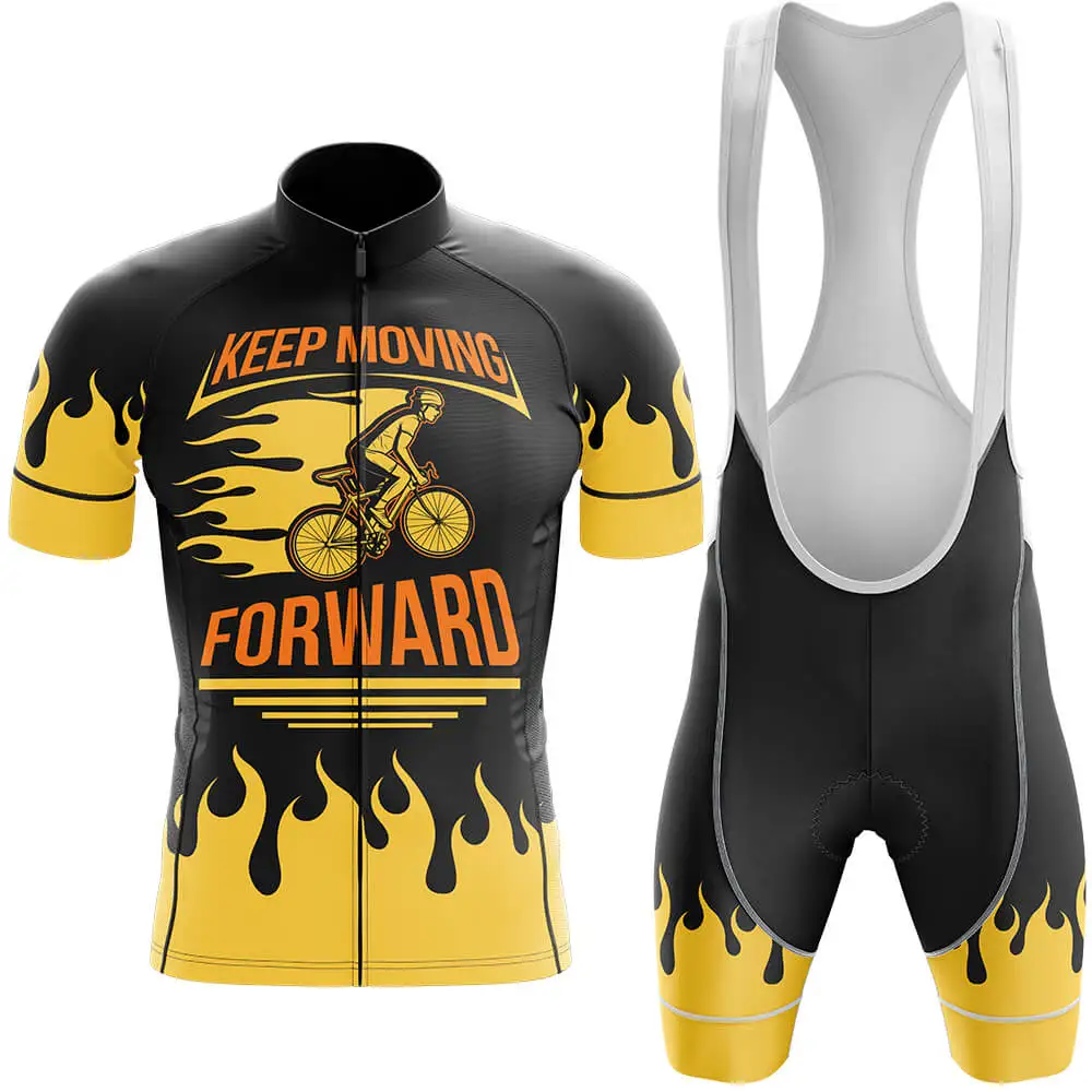 

2022 Keep Moving Forward Cycling Jersey Set Summer Cycling Wear Mountain Bicycle Clothing MTB Bike Cycling Clothing Cycling Suit