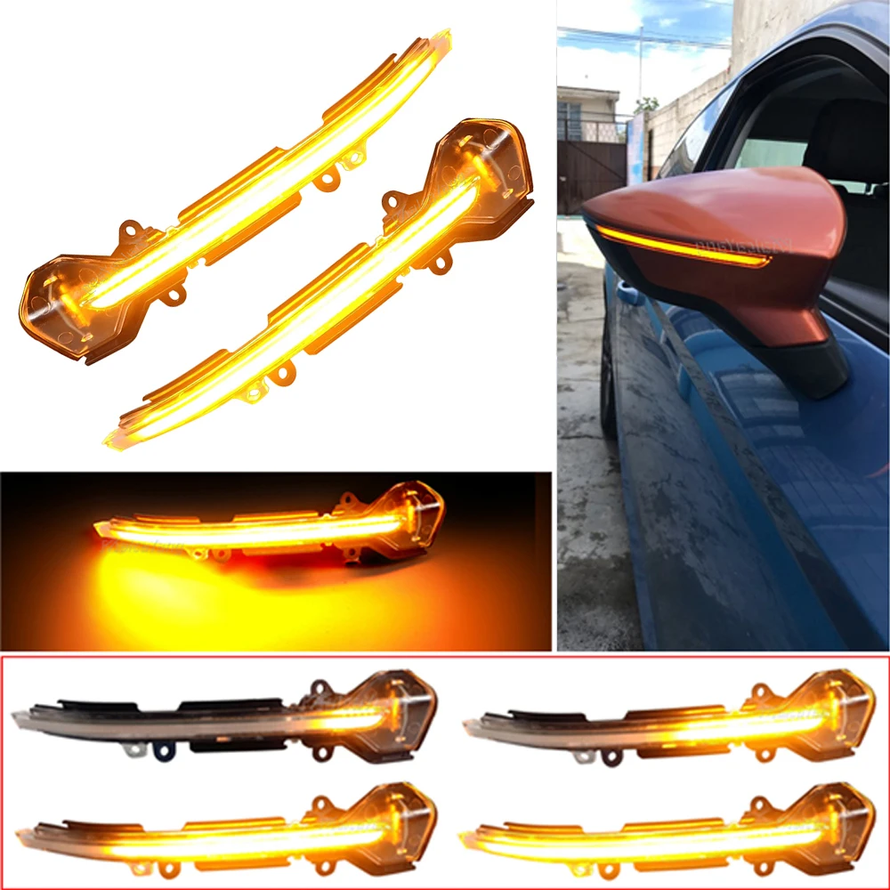 

For Seat Leon III 5F ST FR Cupra Arona KJ7 Ibiza 6F LED Turn Signal Mirror Indicator Light 2013 2017 2018 2019