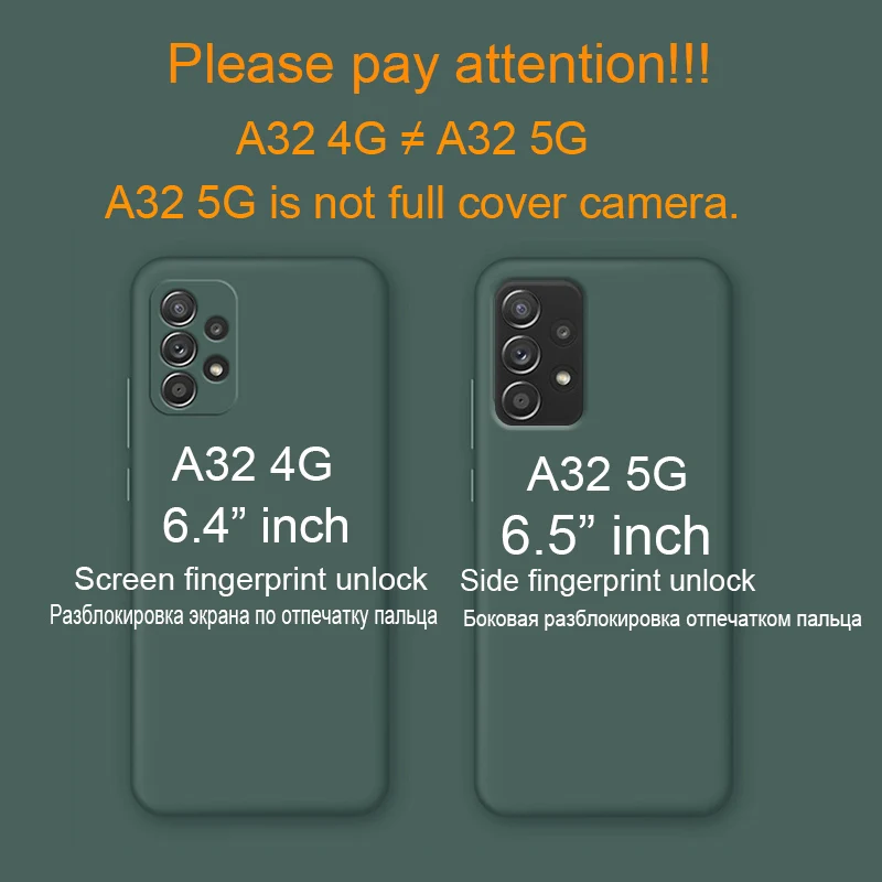 new upgrade camera protector liquid silicone phone case for samsung galaxy a52 a72 a32 4g 5g a53 original back cover cases free global shipping