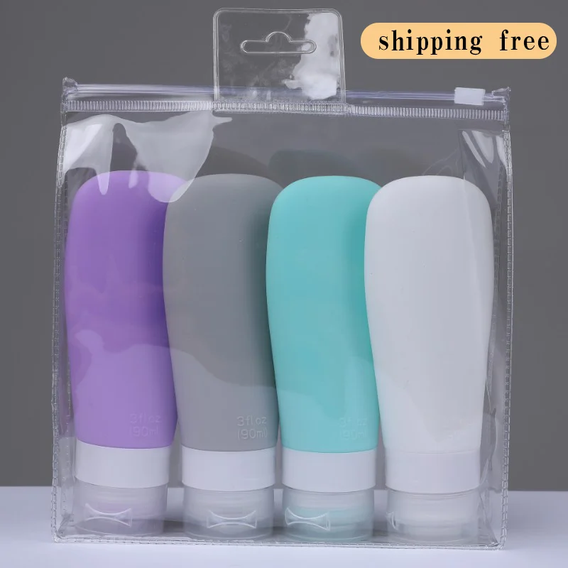 Дорожный набор бутылок для макияжа шампуня лосьона косметика Мини силиконовая