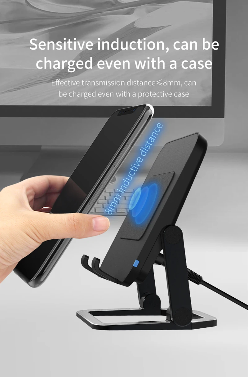 Настольная подставка с беспроводным зарядным устройством 15 Вт | Мобильные