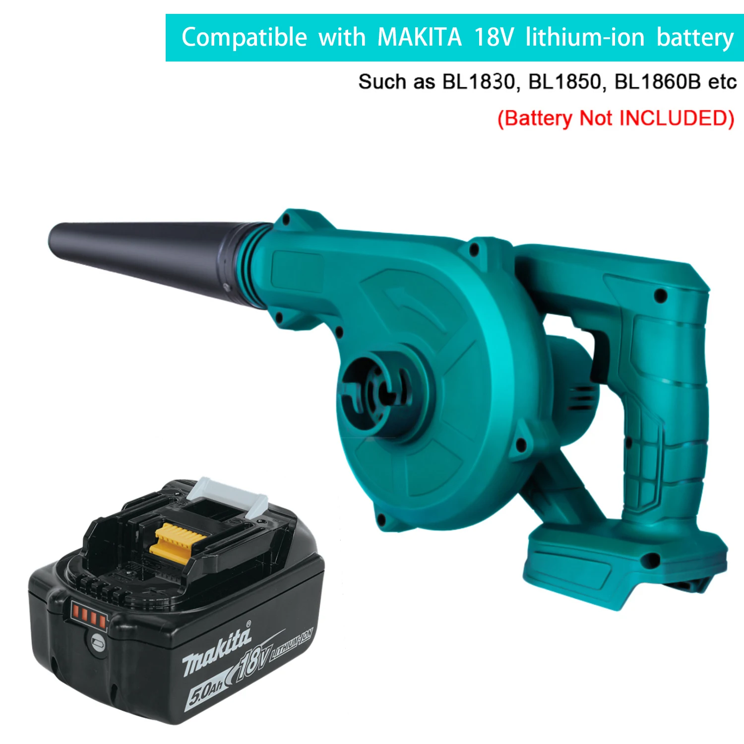 Воздуходувка портативная аккумуляторная электрическая выдувной пылесборник с