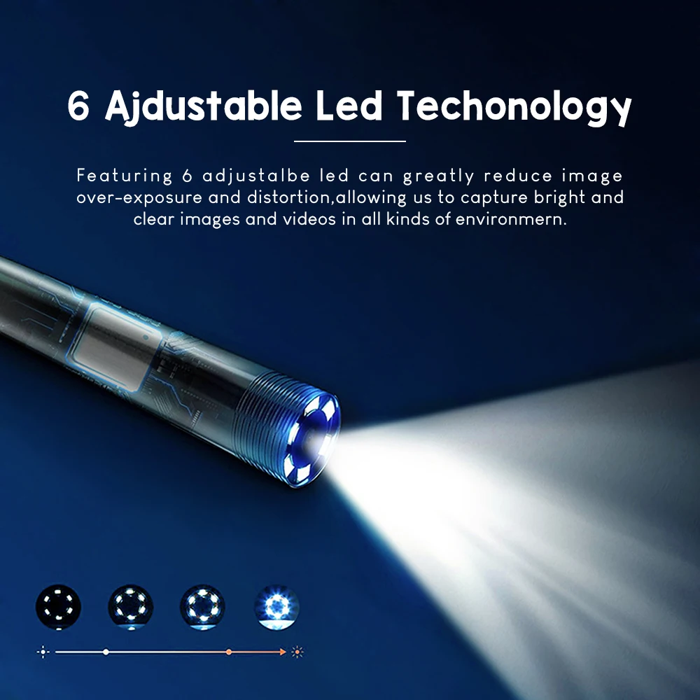 1M/1.5M/2M/3.5M/5M Waterproof Mini Camera USB Endoscope Portable Universal Inspection Borescope Camera for Android Mobile Phone