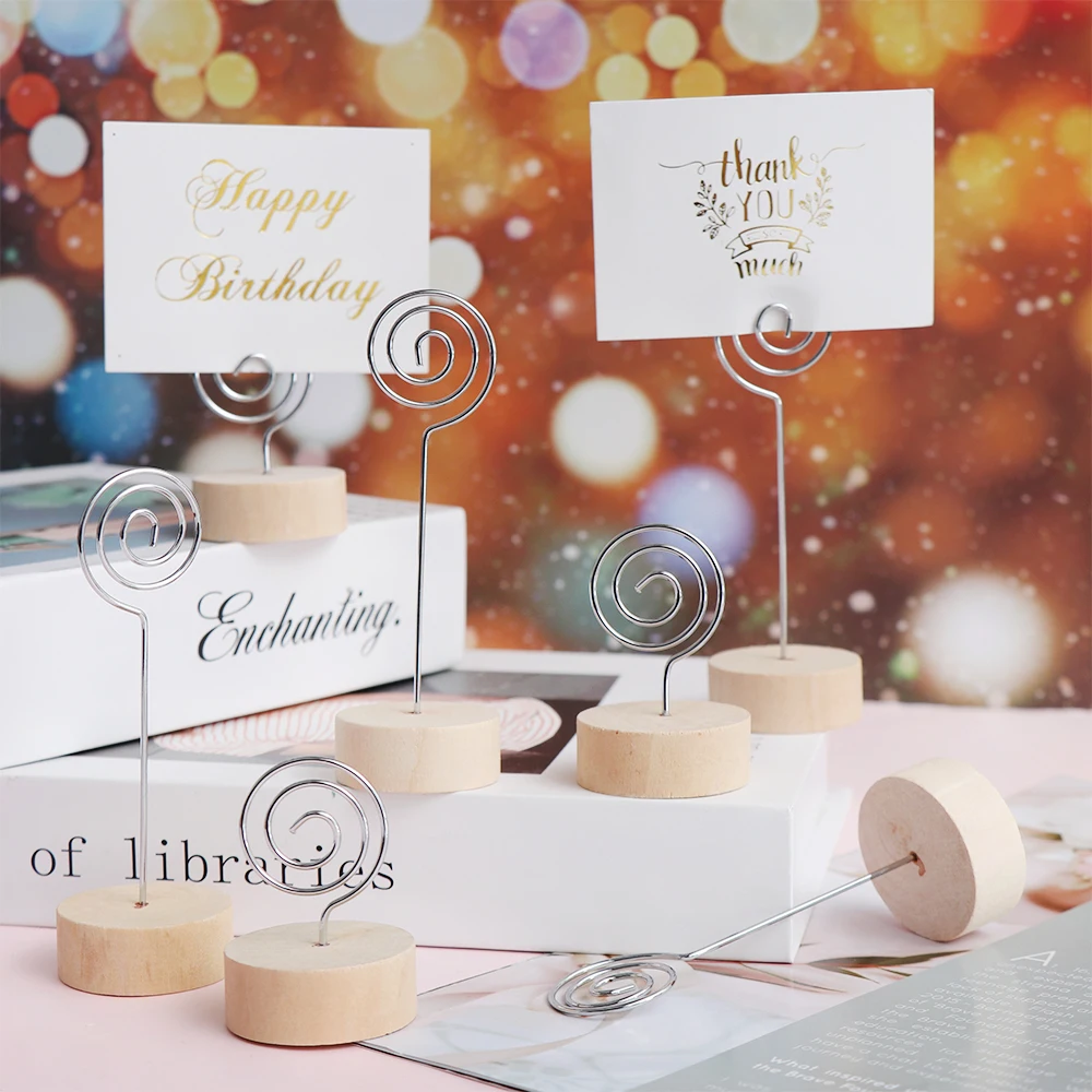 1 шт. креативный круглый деревянный зажим для фотографий Подвесная подставка