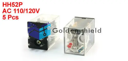 5 шт. HH52P катушка DPDT 8 Pin электромагнитный Мощность реле переменного тока 110/120V|Реле|