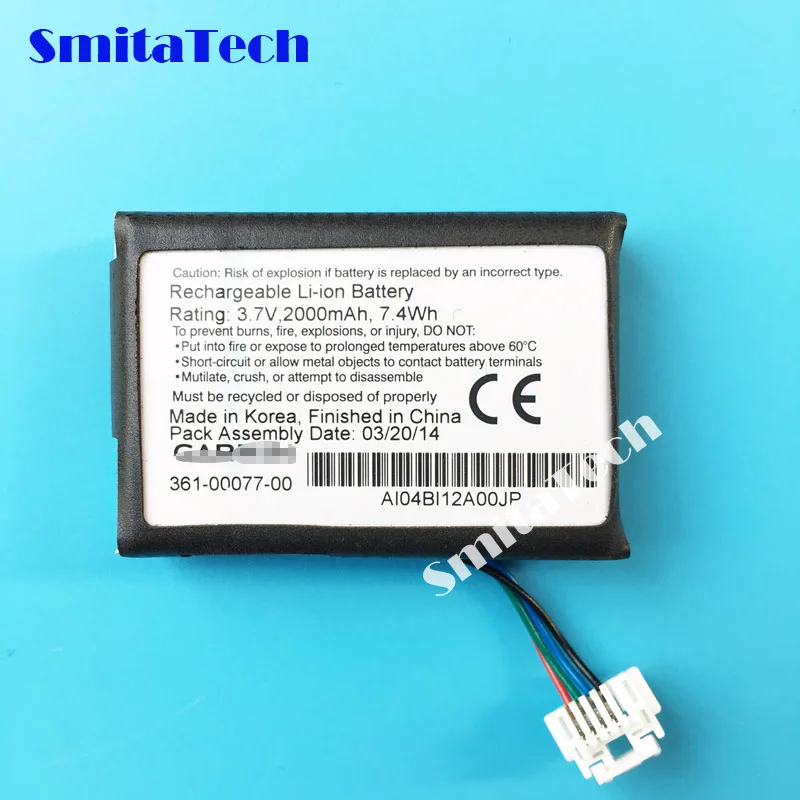 3 7 V 2000mAh литий ионный аккумулятор 361 00077 00 для Garmin мотоциклетный навигатор zumo 590LM