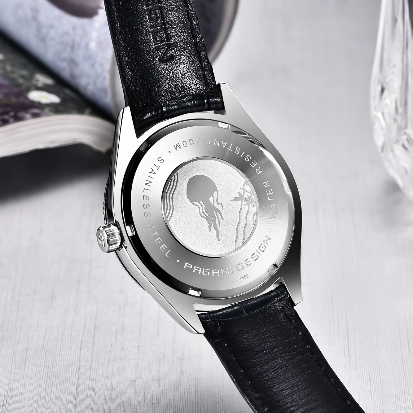 Pagani Design 2021 New Casual Fashion Men Quartz Watch Advanced Leather 200m Waterproof Luminous Pointer Watch Relogio Masculino enlarge