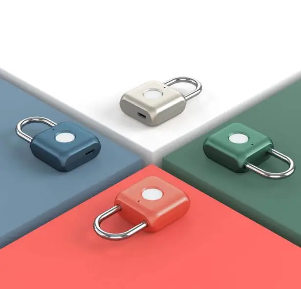 Новейший умный замок висячий замок xiaomi с отпечатком пальца USB Перезаряжаемый дверной замок с отпечатком пальца Умный Замок быстро разблокируется