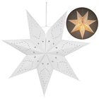 7 острых звезд, абажур, бумажные фонари, люстры вечерние, открытый домашний диаметр 45 см, белый стерео лазерсветильник свет, крышка