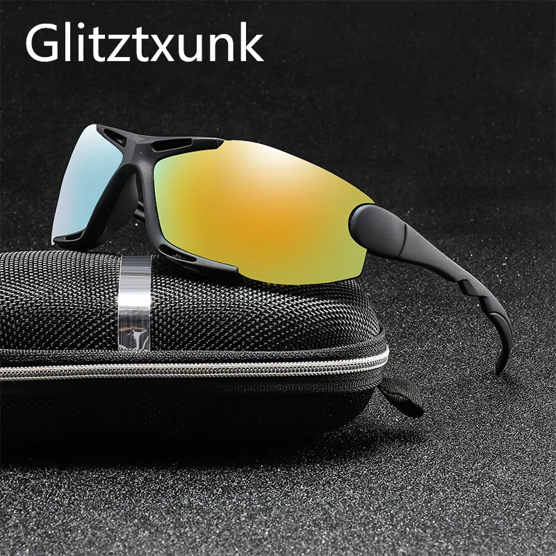 

Glitztxunk Polarized Sunglasses Men Driving black Glasses For Male Frameless Sun Glasses Anti-coated reflection Eyewear oculos