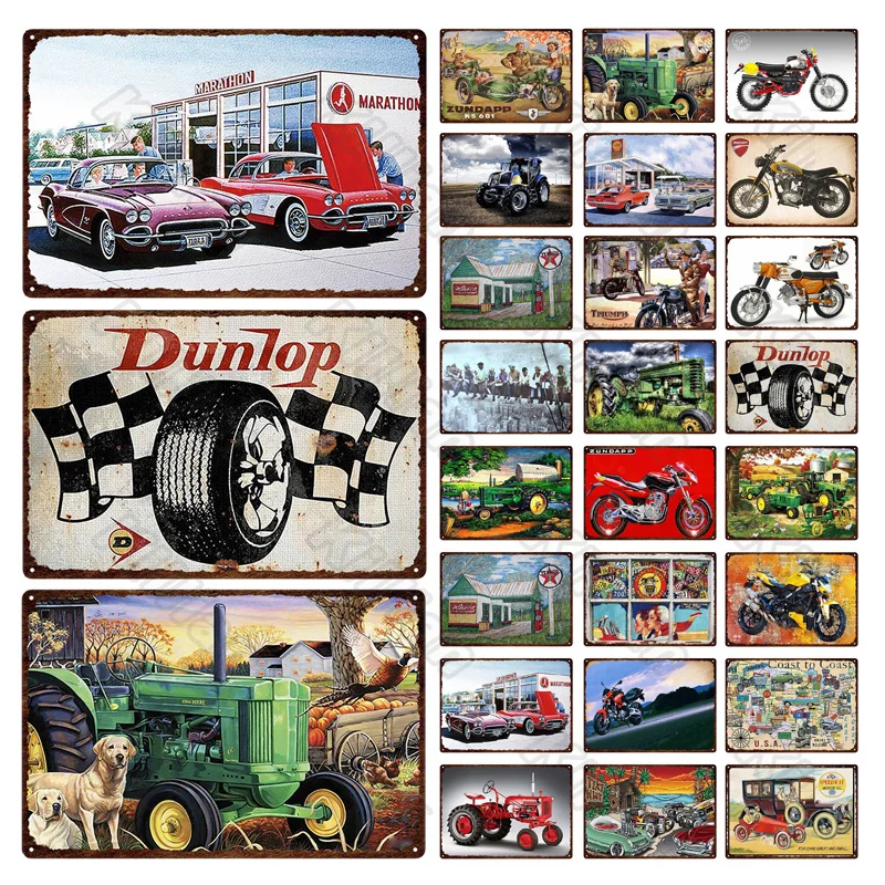 Металлический постер для гостиной украшение гоночного автомобиля мотоцикла