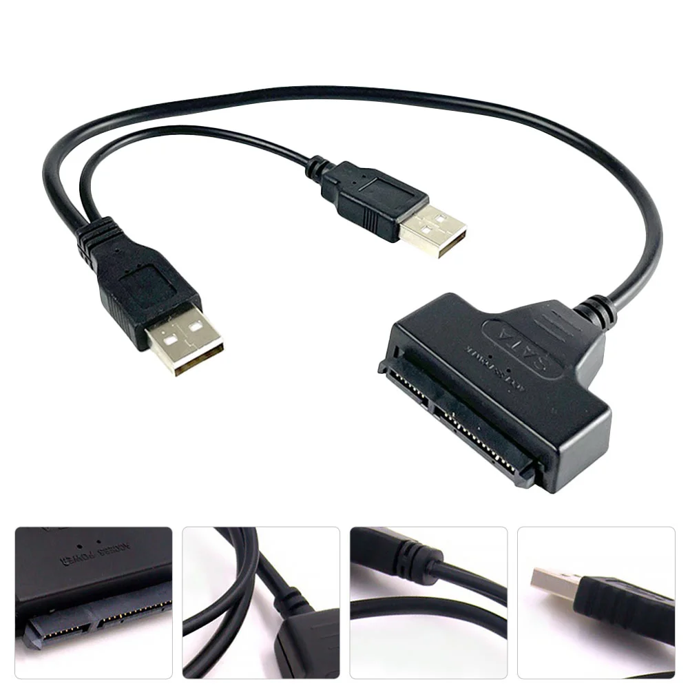 

2 PCS External Hard Drive Adapter Cord 2.5 inch Hard Drive Converter Wire Supply