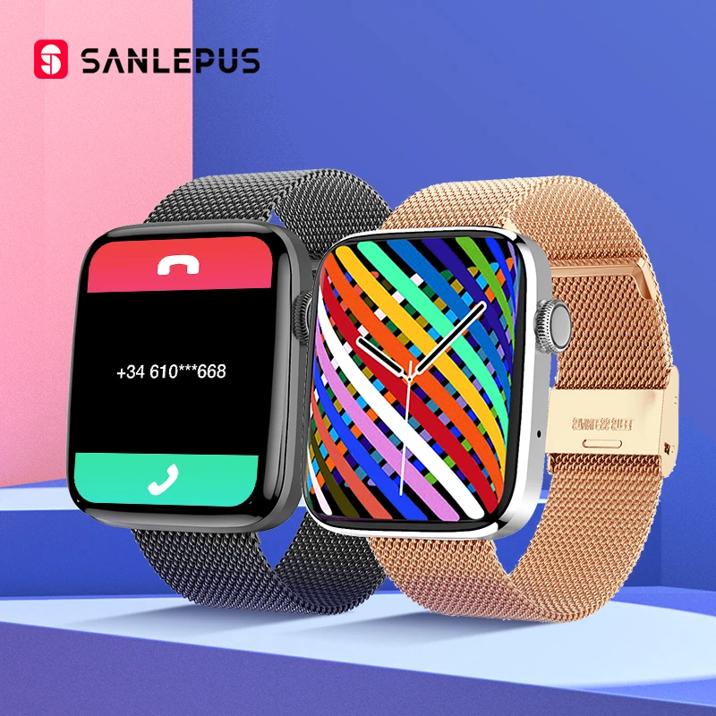 

SANLEPUS 1.8 inch HD Screen Smart Watch 2023 Men Women Smartwatch GPS Trajectory Bluetooth Call For Android Apple Xiaomi Huawei