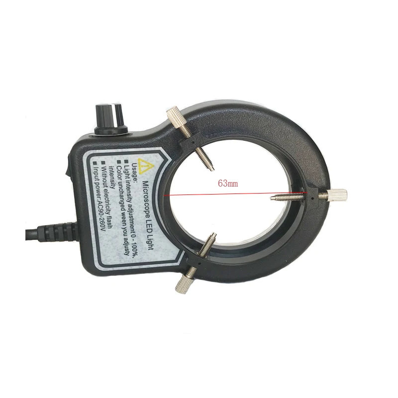 Регулируемая кольцевая лампа с белым/черным 56 светодиосветодиодный для