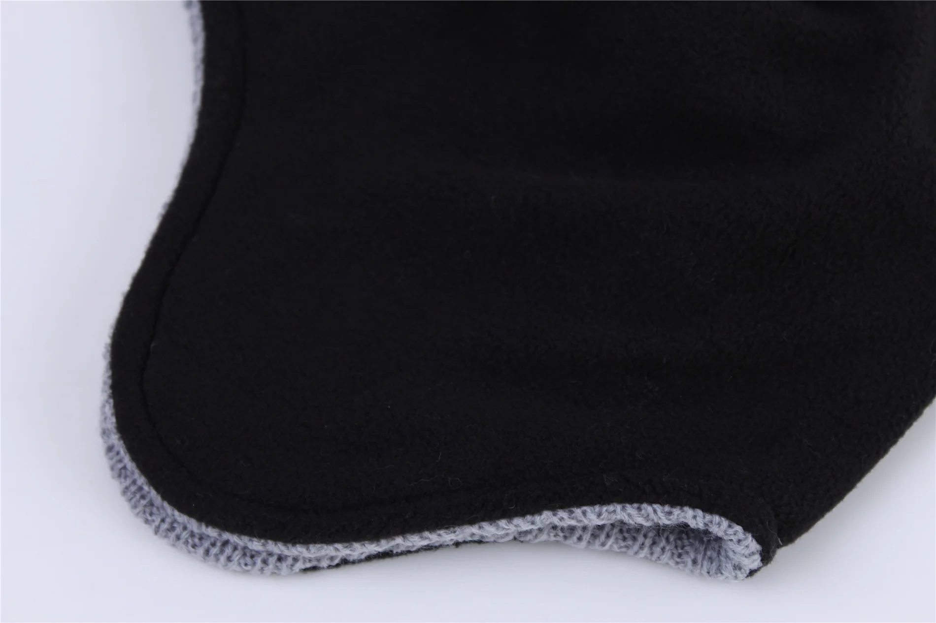 Теплая зимняя шапка для мужчин и женщин вязаная ушанка с флисовой подкладкой