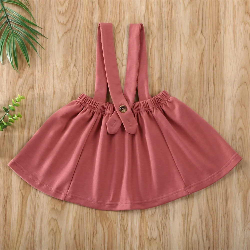 Юбка на лямках для маленьких девочек комбинезон подтяжках мини-юбка летняя