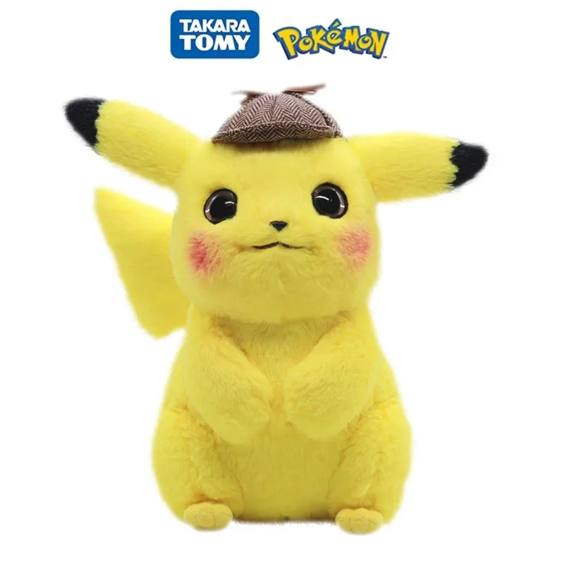 

28cm Pokemon Pikachu Plush Toy Stuffed Toy Detective Pikachu Japan Anime Plush Toys For Children