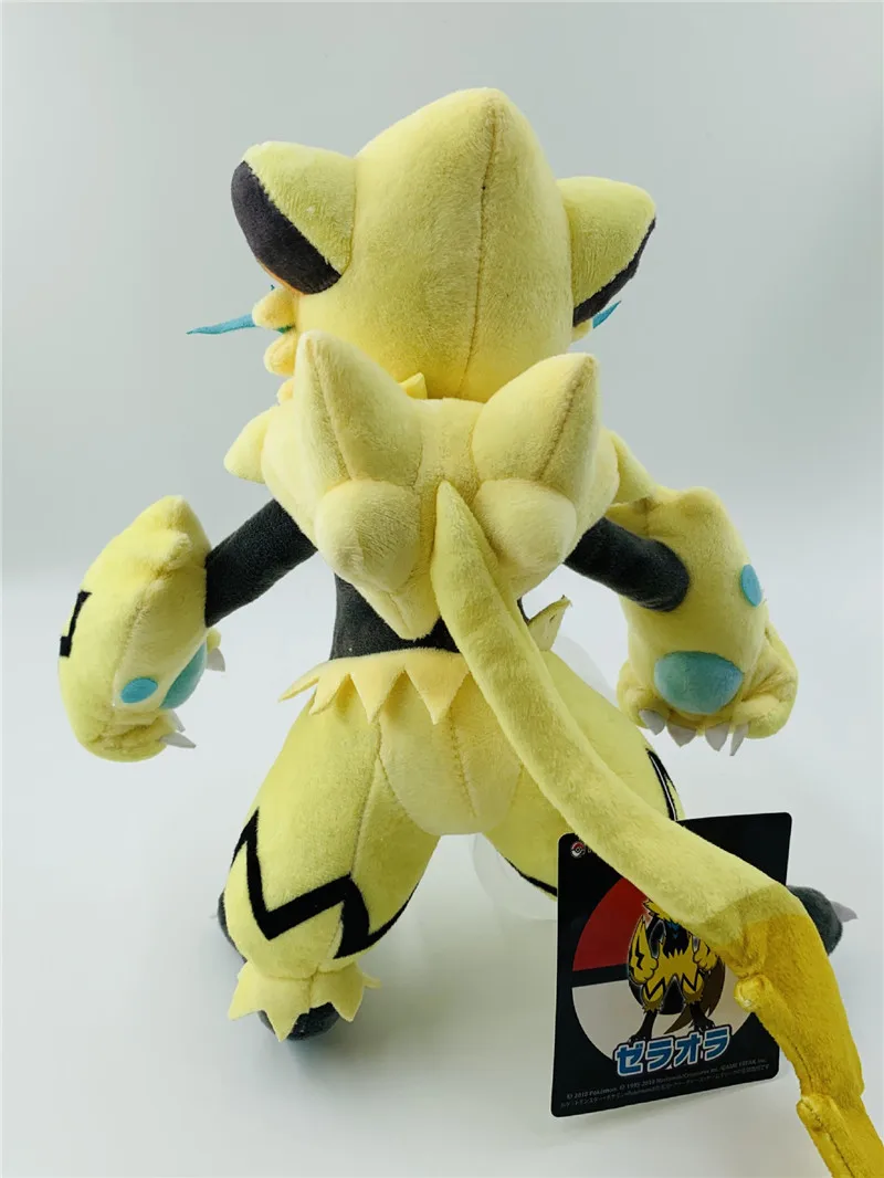 32 см Большой размер Zeraora Плюшевые игрушки Аниме мультфильм Пикачу Peluche куклы день