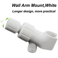 shower head white 3 way adapter diverter valve adjustable arm mounted bathroom hardware accessory shower head holder