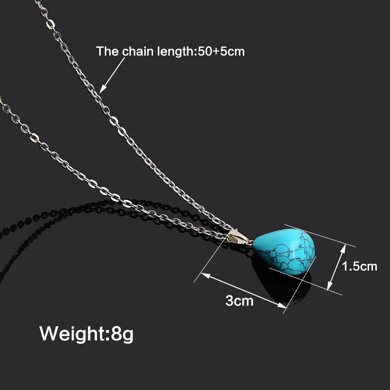 Ожерелье из натурального камня винтажный кулон подарок кристалл женские