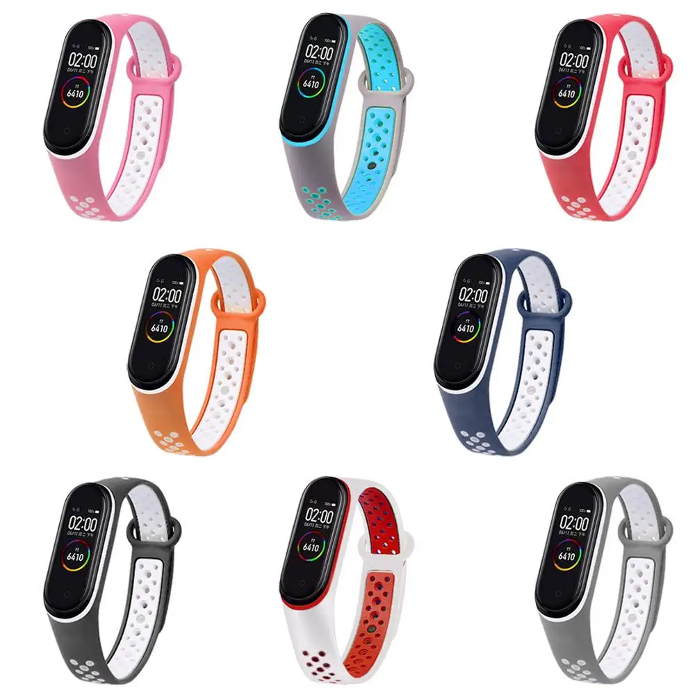 

Strap For Xiaomi Mi Band 5 4 3 Silicone Wristband Bracelet Replacement For Xiaomi Band 4 MiBand 5 4 3 Wrist Color TPU Strap