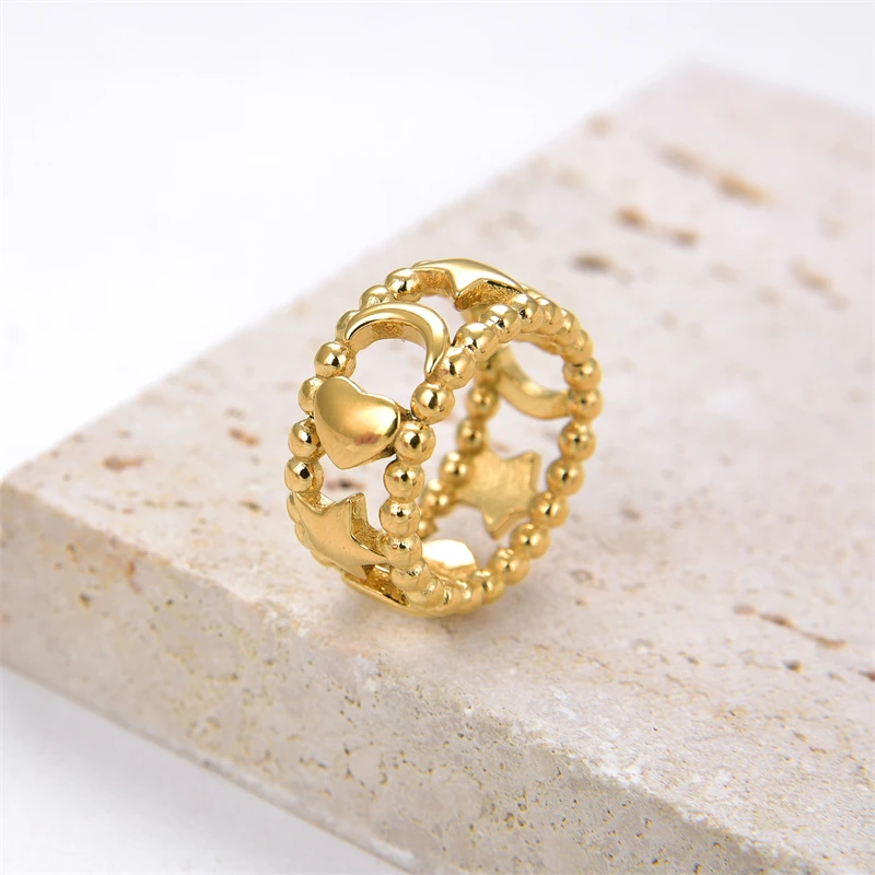 

Новые ювелирные украшения, гипоаллергенные милые серьги-кольца для девушек, желтые серьги из нержавеющей стали с покрытием из 18-каратного з...