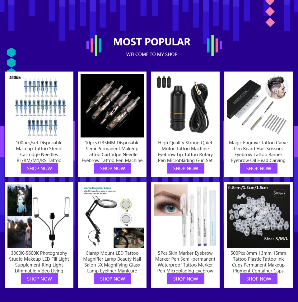 10 шт одноразовые иглы для татуировки 3RL/5RL/7RL/9RL/5M1/7M1/9M1/5RS/7RS/9RS для микроблейдинга татуировки
