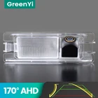 GreenYi 170  AHD 720P траектория автомобиля камера заднего вида для Nissan March Renault Logan Renault Sandero W ночного видения обратный реверсивный 4-контактный автомобиль парковка