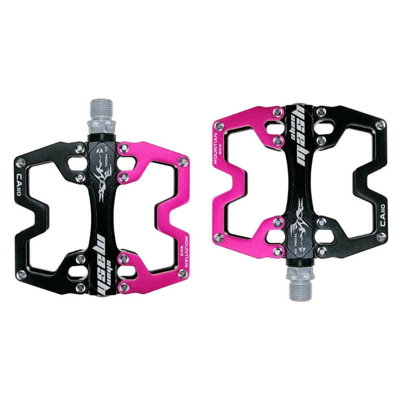 

1 Pair Mountain Bike Pedals, Road Bike Pedals Universal Lightweight Non-Slip Aluminum Platform Pedal Ultra Sealed Bear