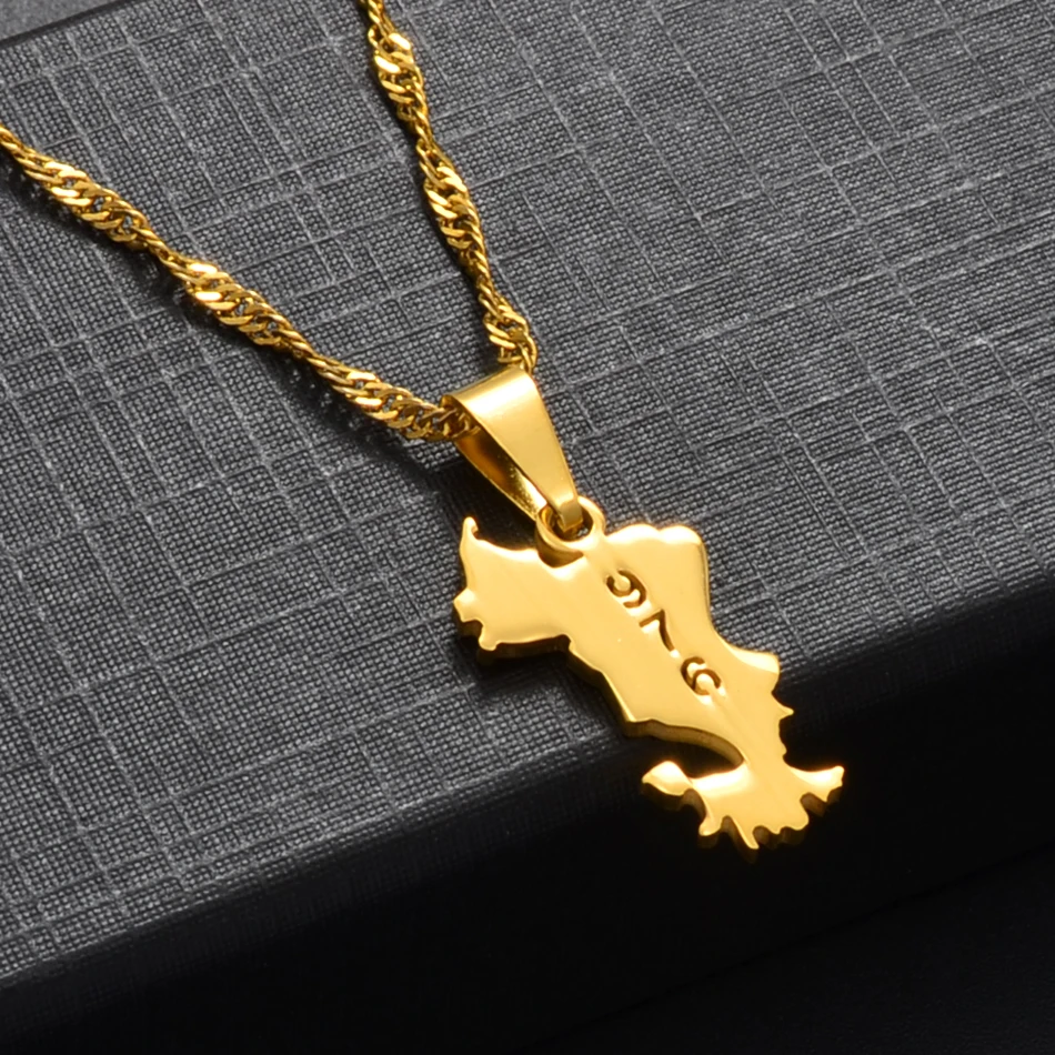 

Anniyo Small Mayotte Pendant Necklaces for Women Girls Mamoudzou Mahore Jewelry #146521