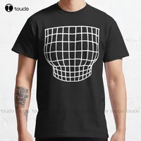 Grid Magnified Chest Optical Illusion Classic T-Shirt T-Shirts For Women Custom Aldult Teen Unisex Digital Printing Tee Shirt