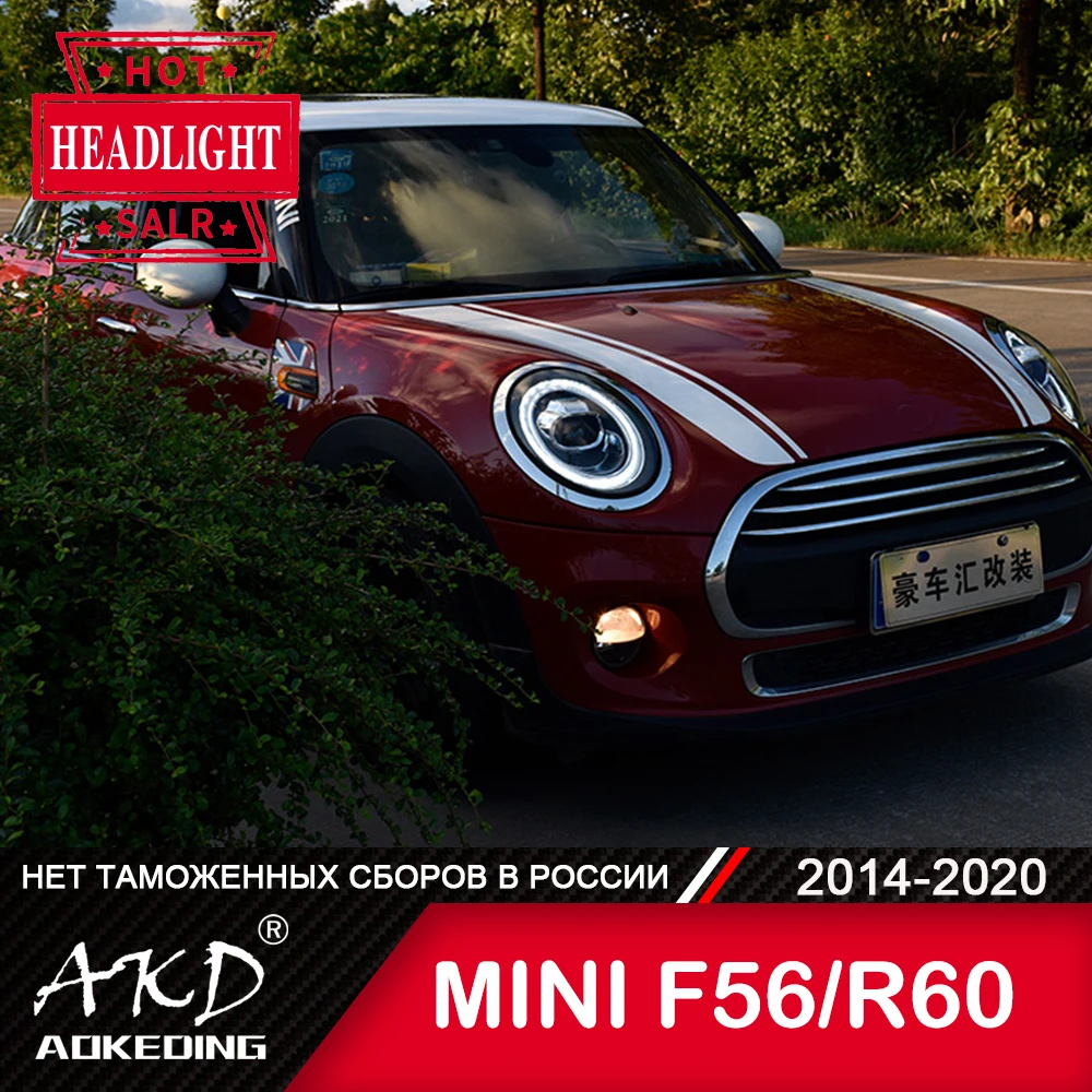 

For Car MINI F56 F55 F57 Head Lamp 2014-2020 Car Accessory Fog Lights Day Running Light DRL H7 LED Bi Xenon Bulb R60 Headlights
