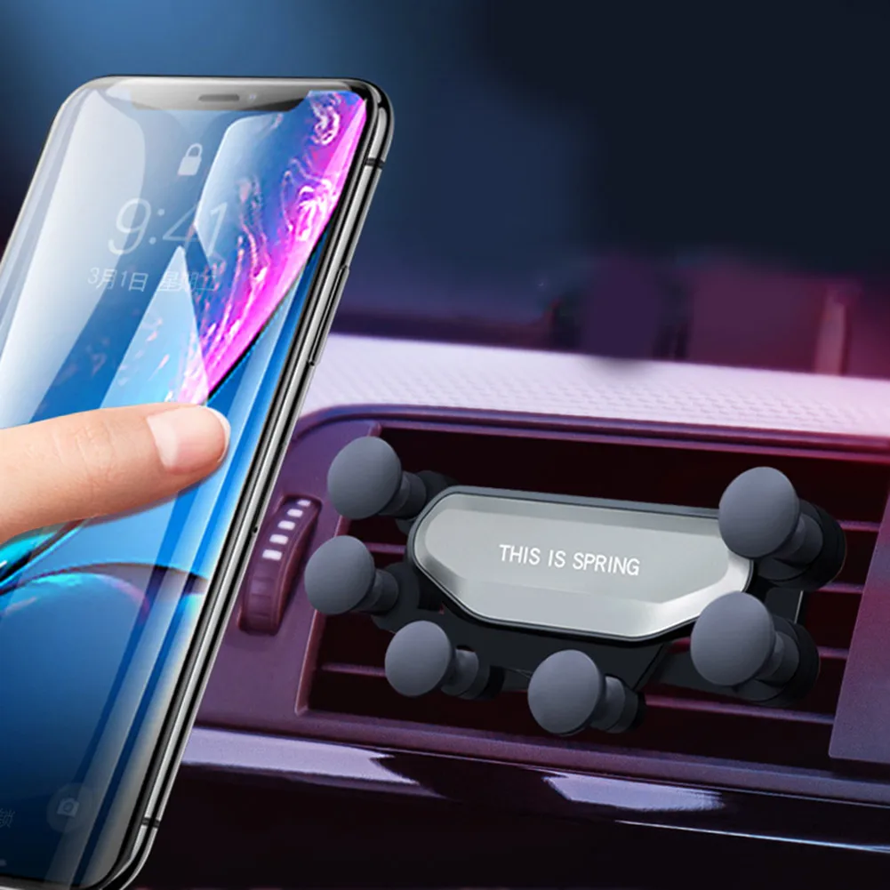 

Rotating Universal Gravity Car Air Vent Phone Mount Holder Stand for Mobile Cell Phone Navigation SEC88