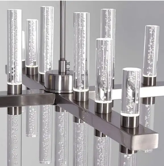 MEEROSEE Современная Люстра светильник ing светодиодный подвесной с акриловой тенты