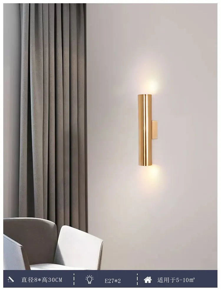 Скандинавский пост-современный алюминиевый арт простые атмосферные дуплексные