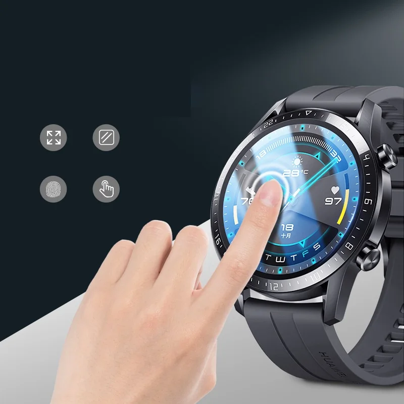 Изогнутая Защитная 3d-пленка на весь экран для Huawei Watch GT 2 Pro защитная пленка GT2 Gt2e из