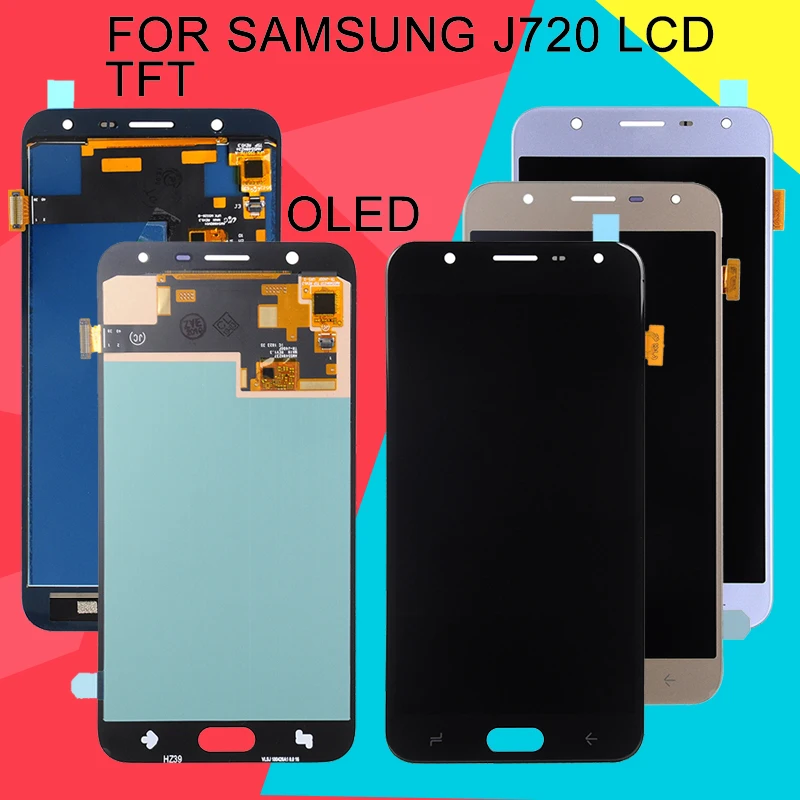 Catteny J720 J720F Замена дисплея для Samsung Galaxy J7 2018 Duo Lcd с сенсорным экраном дигитайзер